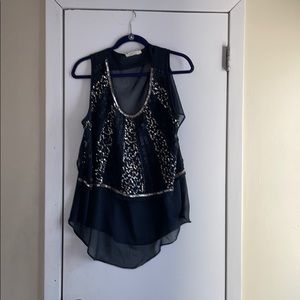 Hazel Sequin Top Size L
